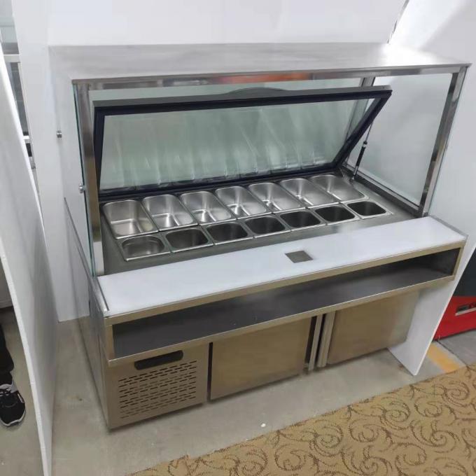 CE R134A Soğutucu 400W Ticari Buzdolabı Dondurucu 0