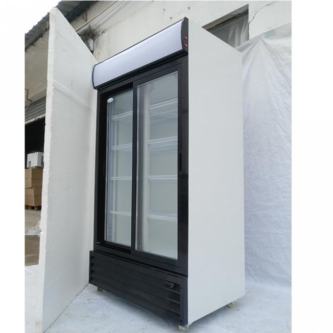 Verimli Soğutma 400W 240V Cam Kapılı İçecek Buzdolabı 1