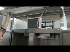 4 kapılı 300W ticari paslanmaz çelik buzdolabı dondurucu