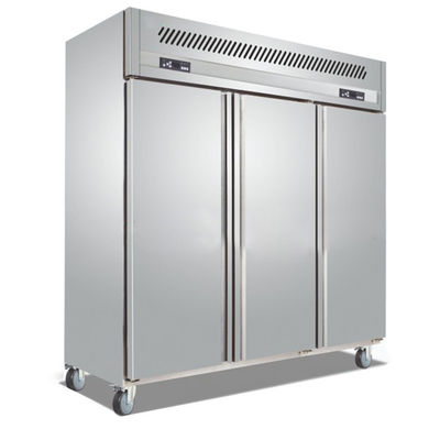 800W SS201 3 Kapılı Dik Buzdolabı