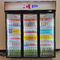 Üç Çarpma Cam Kapı Merchandiser Buzdolabı Ticari