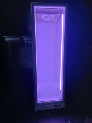 R290 Tek Kapılı Dikey Buzdolabı Ticari İçecek Ekranı Buzdolabı