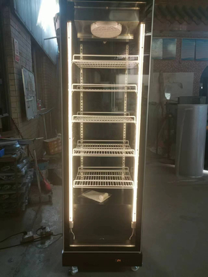 R290 Tek Kapılı Dikey Buzdolabı Ticari İçecek Ekranı Buzdolabı