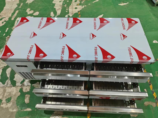 6-Sarıflar Masaüstü Ticari paslanmaz çelik sayaç soğutucu çekmeceler Buzdolabı çalışma masası