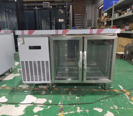 Cam Kapılı Ticari Tezgah Masası Dondurucu