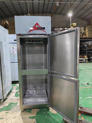 Ticari dik buzdolabı Ventilatör Soğutma Mutfağı Restoran için kendi kendine kapanan buzdolabı
