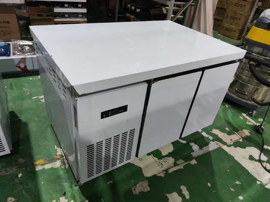 1.2M Ticari Sıcaklık Soğutucu Buzdolabı Mutfak için Guangzhou Fabrikası Paslanmaz Çelik Çalışma Masa