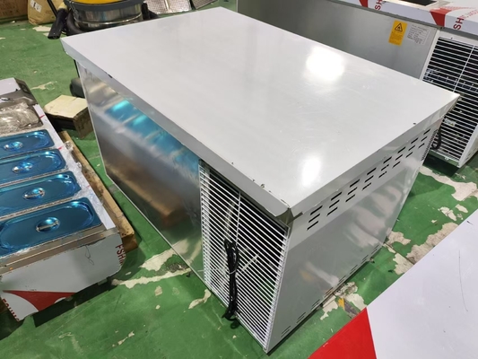 1.2M Ticari Sıcaklık Soğutucu Buzdolabı Mutfak için Guangzhou Fabrikası Paslanmaz Çelik Çalışma Masa