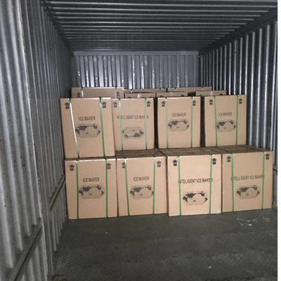 Guangzhou üretimi 500 kg'dan 1000 kg'a kadar Ticari buz küpü makinesi CE fan soğutması ile buz fabrikası ve kulübü için