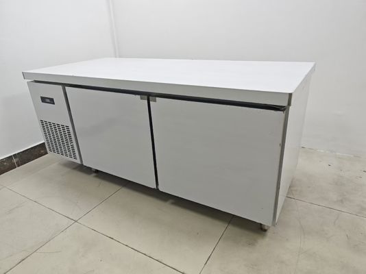 1.8M Rezervasyonlu Soğutucu Ticari Buzdolabı İş Masası Mutfak Paslanmaz Çelik Masa