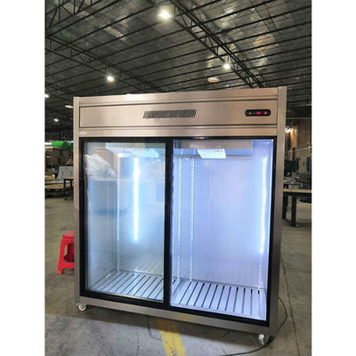 Sürgülü Cam Kapı 900W 1300L Ticari Buzdolabı Dondurucu