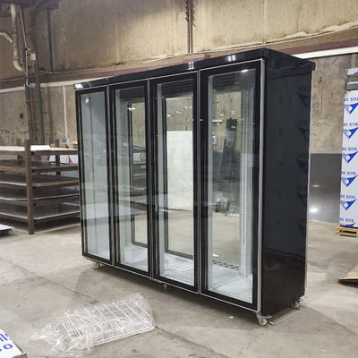 Market İçin Soğutucu 4 Cam Kapılı Buzdolabına 2500L Ulaşın